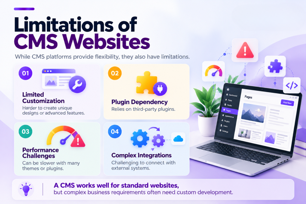 Limitations of CMS Website